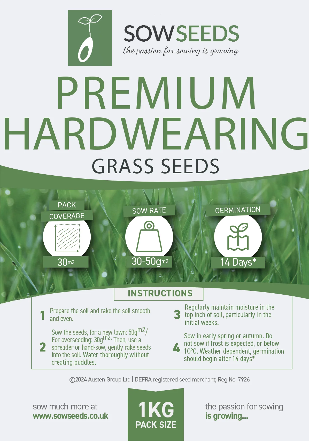 Premium Hard-Wearing Grass Seeds - Image 3